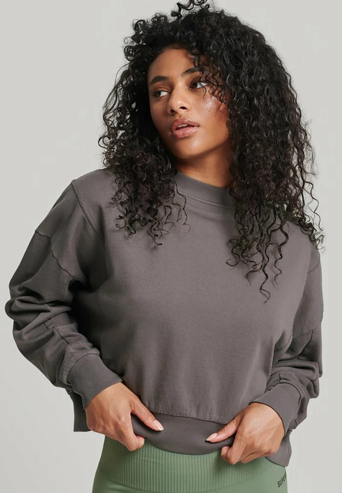 Superdry FLEX BATWING - Sweatshirt - Dark Grey 1 Superdry FLEX BATWING - Sweatshirt - Dark Grey