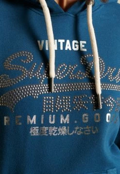 Superdry Hoodie - Blue Bottle -Superdry Shop e2cd9a4ccef941da9a54f21381a9eeb7