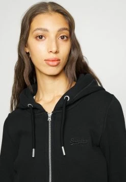 Superdry VINTAGE LOGO ZIP HOOD - Zip-up Sweatshirt - Black -Superdry Shop e2d759daa40c4de18a8145ce79d4460f