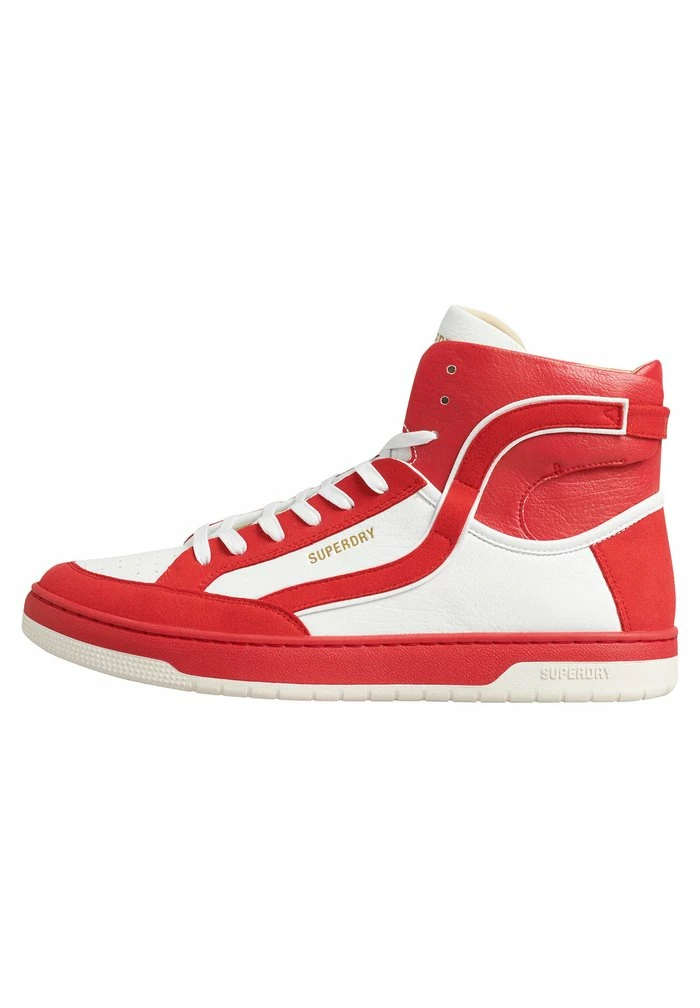 Superdry VINTAGE VEGAN - High-top Trainers - White/red 1 Superdry VINTAGE VEGAN - High-top Trainers - White/red