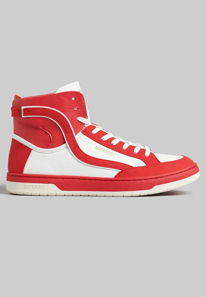 Superdry VINTAGE VEGAN - High-top Trainers - White/red 6 Superdry VINTAGE VEGAN - High-top Trainers - White/red - Image 6