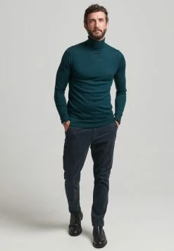 Superdry ROLL NECK - Jumper - Pine -Superdry Shop e36448e4b7a043feb7951b60557ad311