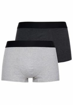 Superdry ORGANIC COTTON DOUBLE PACK - Boxer Shorts - Charcoal/grey -Superdry Shop e3a47918568b4d24b6bc402f32c3d1dc