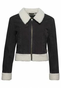 Superdry BORG LINED INDIE - Denim Jacket - Bison Black -Superdry Shop e3ab62acdb304a69b0532d64726018c6