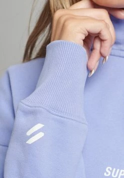 Superdry CODE CORE SPORT HALF-ZIP - Sweatshirt - Blue -Superdry Shop e3d4eeeee43840e8b968c5d24f041a0c