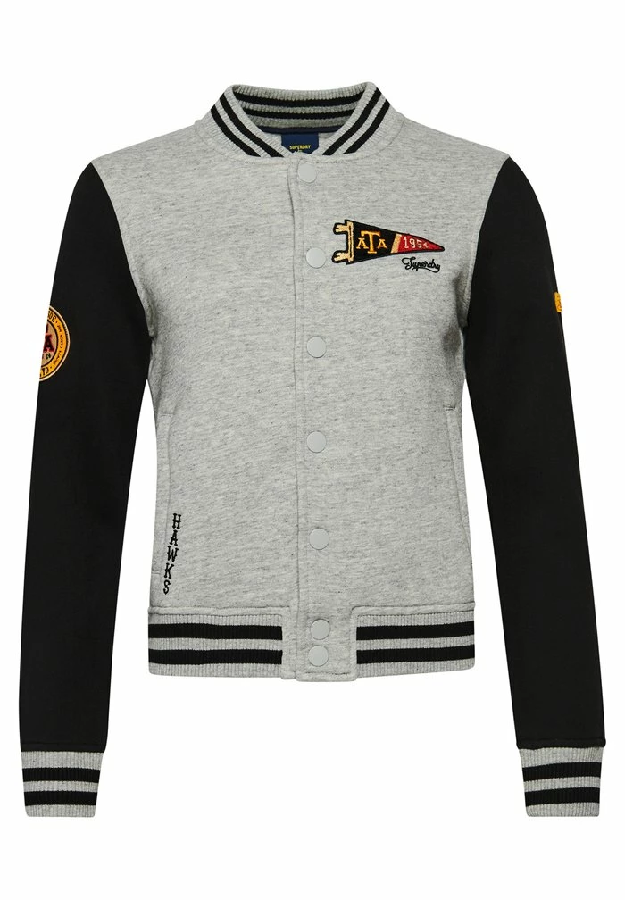 Superdry Bomber Jacket - Athletic Grey Marl 5 Superdry Bomber Jacket - Athletic Grey Marl - Image 5