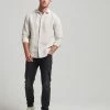 Superdry LONG SLEEVE - Shirt - Beige