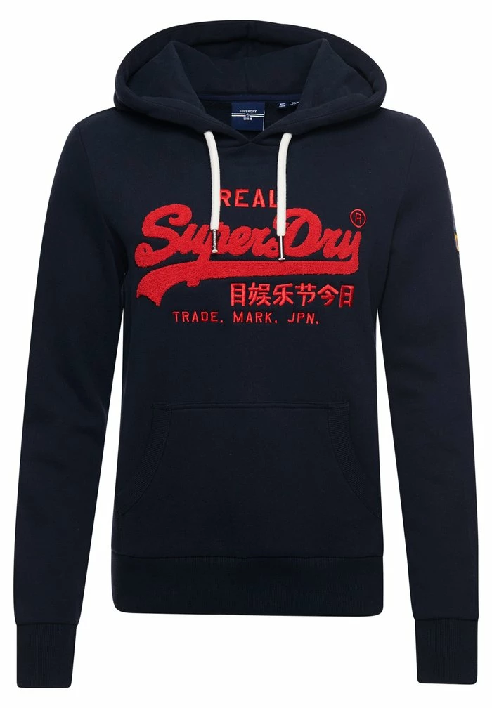 Superdry VINTAGE LOGO - Hoodie - Eclipse Navy 4 Superdry VINTAGE LOGO - Hoodie - Eclipse Navy - Image 4