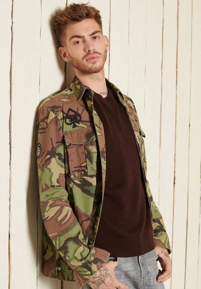 Superdry LIGHTWEIGHT - Jumper - Bark 2 Superdry LIGHTWEIGHT - Jumper - Bark - Image 2