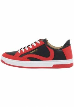 Superdry VEGAN BASKET LUX LOW - Trainers - Bison Black/americana Red -Superdry Shop e436c58c4cca4db1ac29ee7bf2d9870b