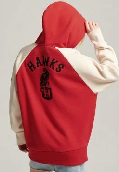 Superdry VINTAGE COLLEGIATE RAGLAN - Sweatshirt - Rebel Red