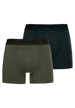Superdry 2 PACK - Boxer Shorts - Olive/enamel