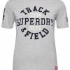 Superdry Print T-shirt - Grey Marl