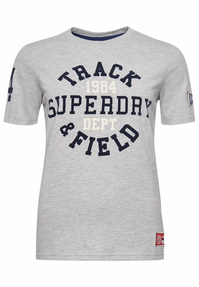 Superdry Print T-shirt - Grey Marl 1 Superdry Print T-shirt - Grey Marl