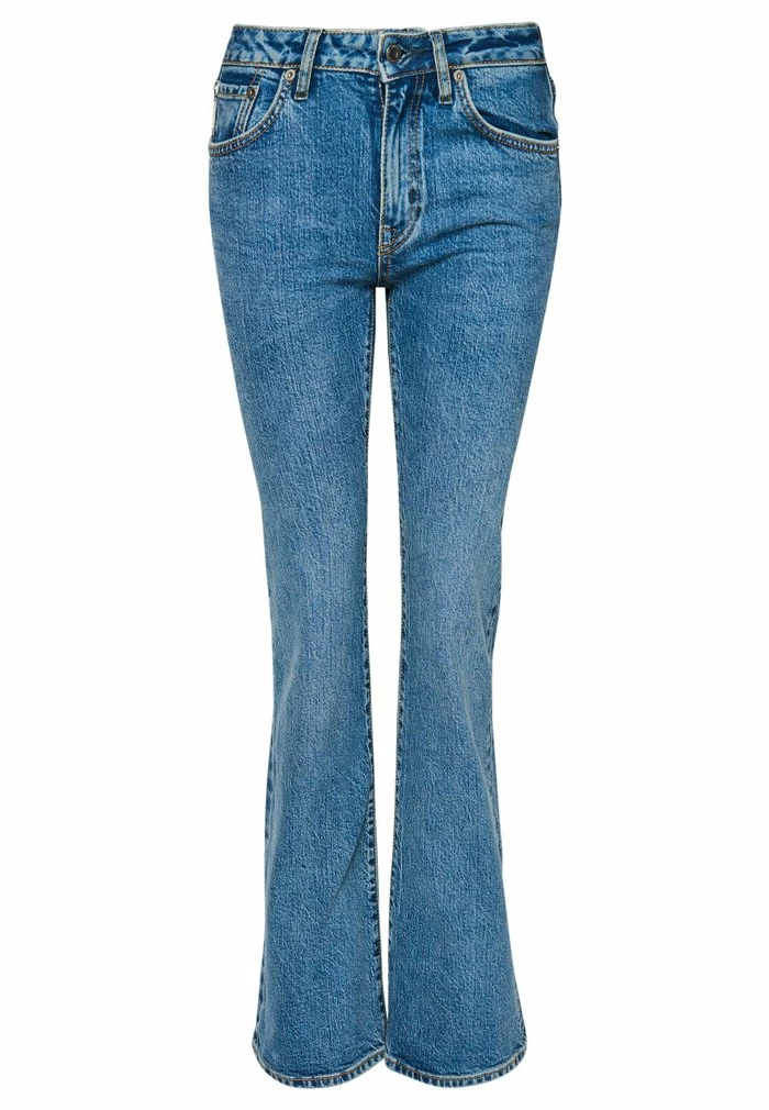 Superdry MID RISE SLIM FLARE - Bootcut Jeans - Dark Indigo Aged 5 Superdry MID RISE SLIM FLARE - Bootcut Jeans - Dark Indigo Aged - Image 5