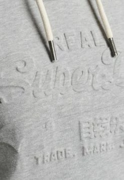 Superdry VINTAGE LOGO EMBOSSED - Hoodie - Light Grey -Superdry Shop e59b6ecf67a54569bd5d06e10d195c22