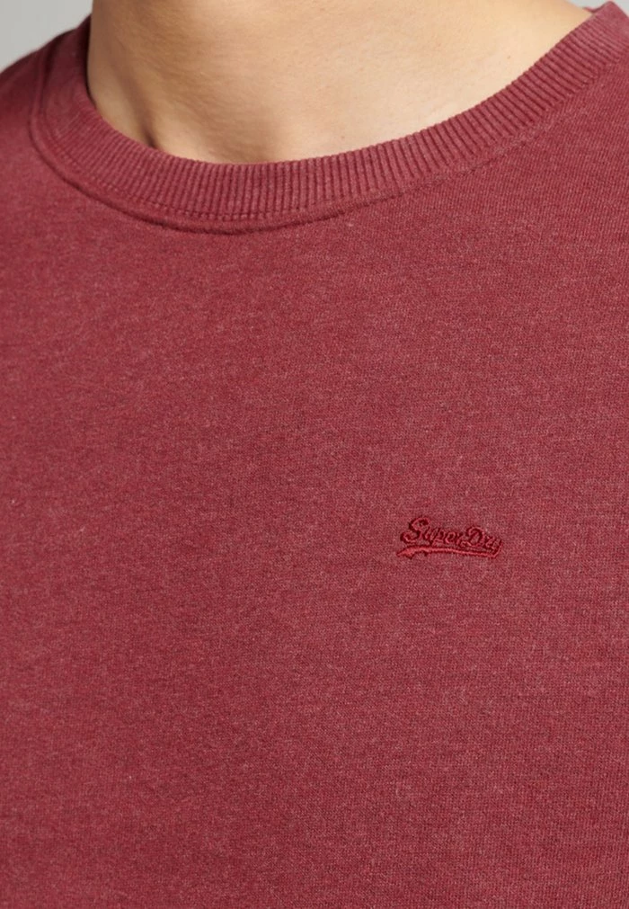 Superdry VINTAGE LOGO CREW - Sweatshirt - Rhubarb Marl 1 Superdry VINTAGE LOGO CREW - Sweatshirt - Rhubarb Marl