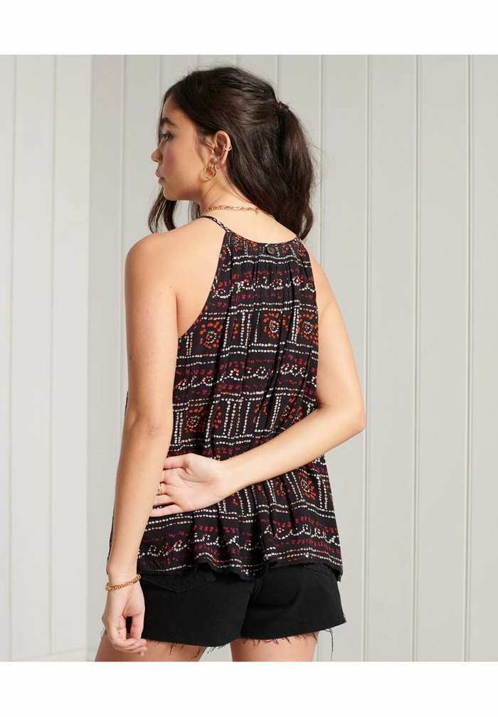 Superdry BEACH CAMI - Top - Black Tie Dye 2 Superdry BEACH CAMI - Top - Black Tie Dye - Image 2