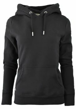 Superdry VINTAGE LOGO EMBROIDERED - Hoodie - Black