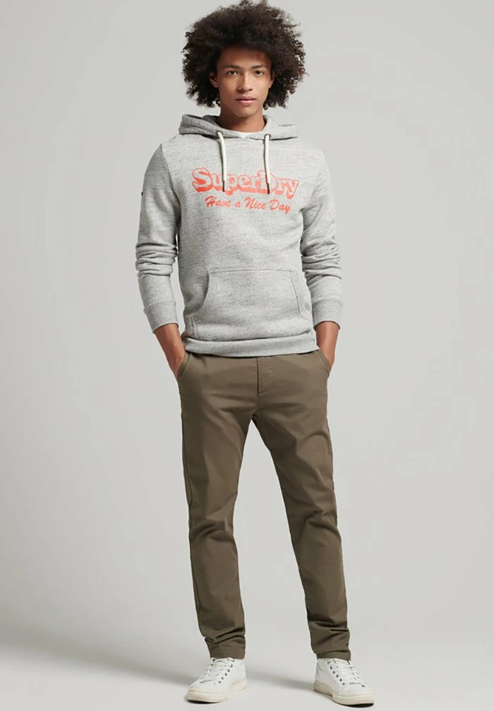 Superdry TRAVEL - Hoodie - Athletic Grey Marl 2 Superdry TRAVEL - Hoodie - Athletic Grey Marl - Image 2