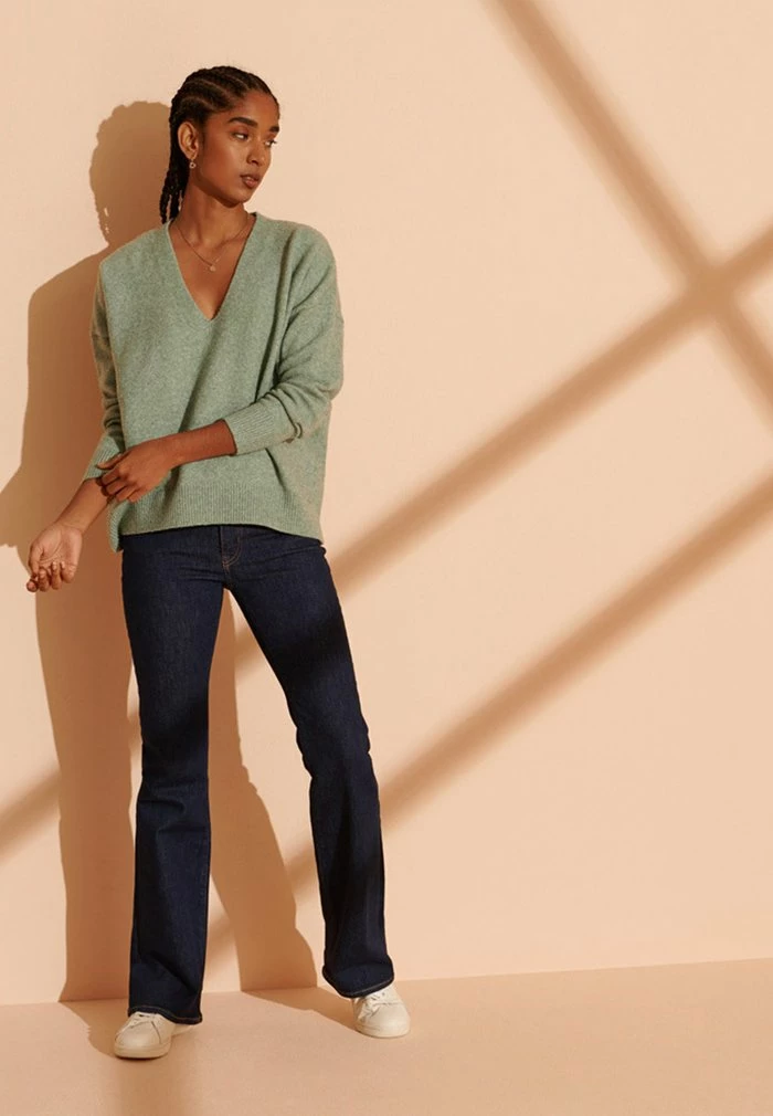 Superdry ISABELLA SLOUCH - Jumper - Soft Spearmint Marl 1 Superdry ISABELLA SLOUCH - Jumper - Soft Spearmint Marl