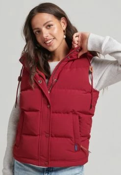 Superdry EVEREST - Waistcoat - Red