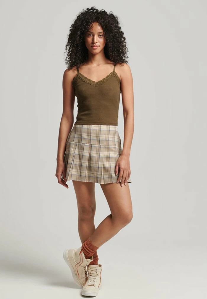 Superdry VINTAGE MINI - Top - Cocoa Brown 2 Superdry VINTAGE MINI - Top - Cocoa Brown - Image 2