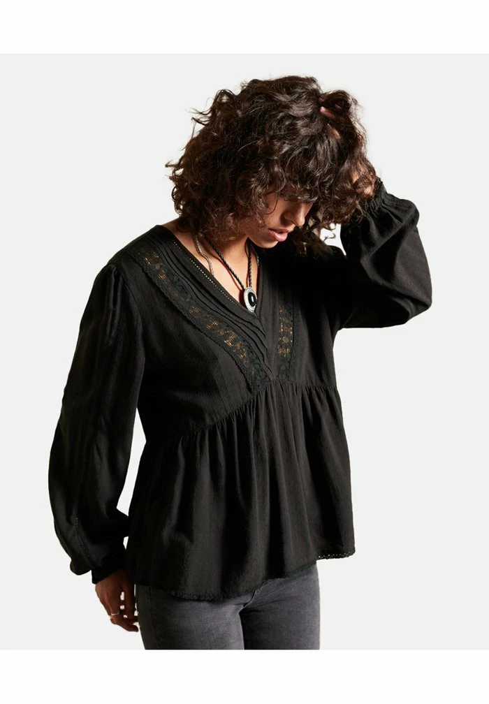 Superdry Blouse - Black 1 Superdry Blouse - Black