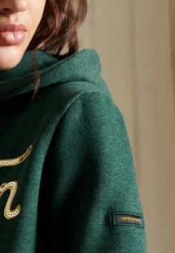 Superdry SCRIPT STYLE WORKWEAR - Sweatshirt - Pine Marl -Superdry Shop e700550bf7dd4c08880b16823e415ec0