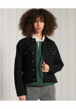 Superdry BOYFRIEND TRUCKER - Denim Jacket - Black -Superdry Shop e719eb25a9d04d208d601d9b39f1d232