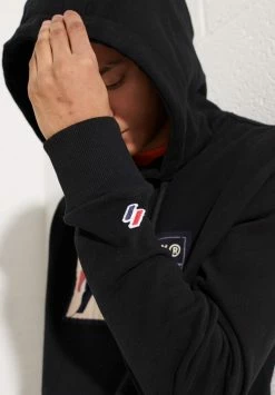 Superdry Hoodie - Black -Superdry Shop e759561519b443bea4c3e9571e5055bb
