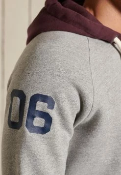 Superdry VINTAGE LOGO AMERICAN CLASSICS - Hoodie - Grey Grit -Superdry Shop e7625bdb77164176893e04544adc5b10