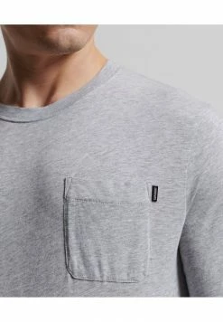 Superdry STUDIOS SLUB - Long Sleeved Top - Mid Grey Marl -Superdry Shop e79f527de51f427a9536ac2a14dc6740
