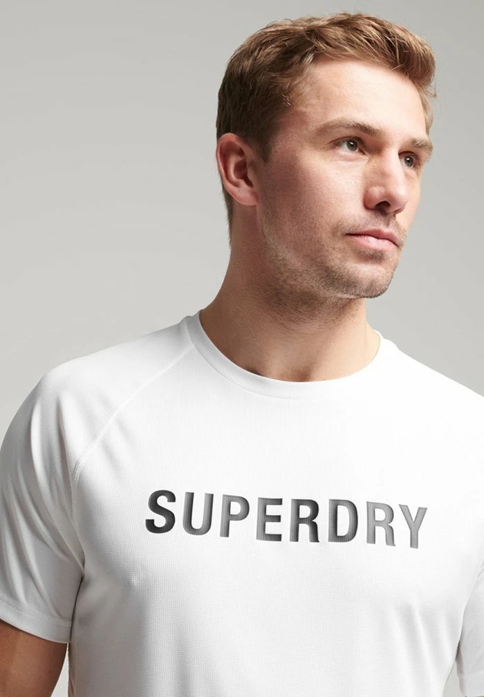Superdry Print T-shirt - Optic 3 Superdry Print T-shirt - Optic - Image 3
