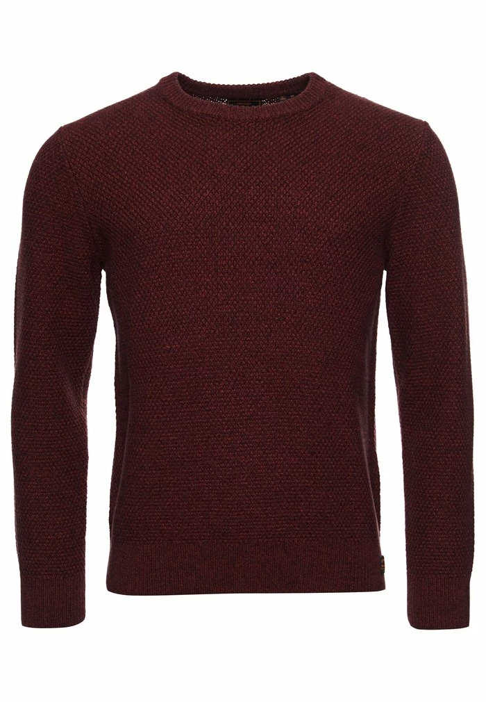 Superdry TEXTURED TWIST CREW - Jumper - Smoked Cinnamon/black Twist 4 Superdry TEXTURED TWIST CREW - Jumper - Smoked Cinnamon/black Twist - Image 4