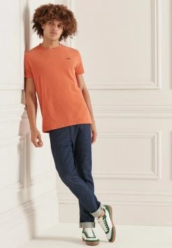 Superdry Basic T-shirt - Rust Orange Marl -Superdry Shop e87fcfb419db4d589d76cd30c0e7b54e