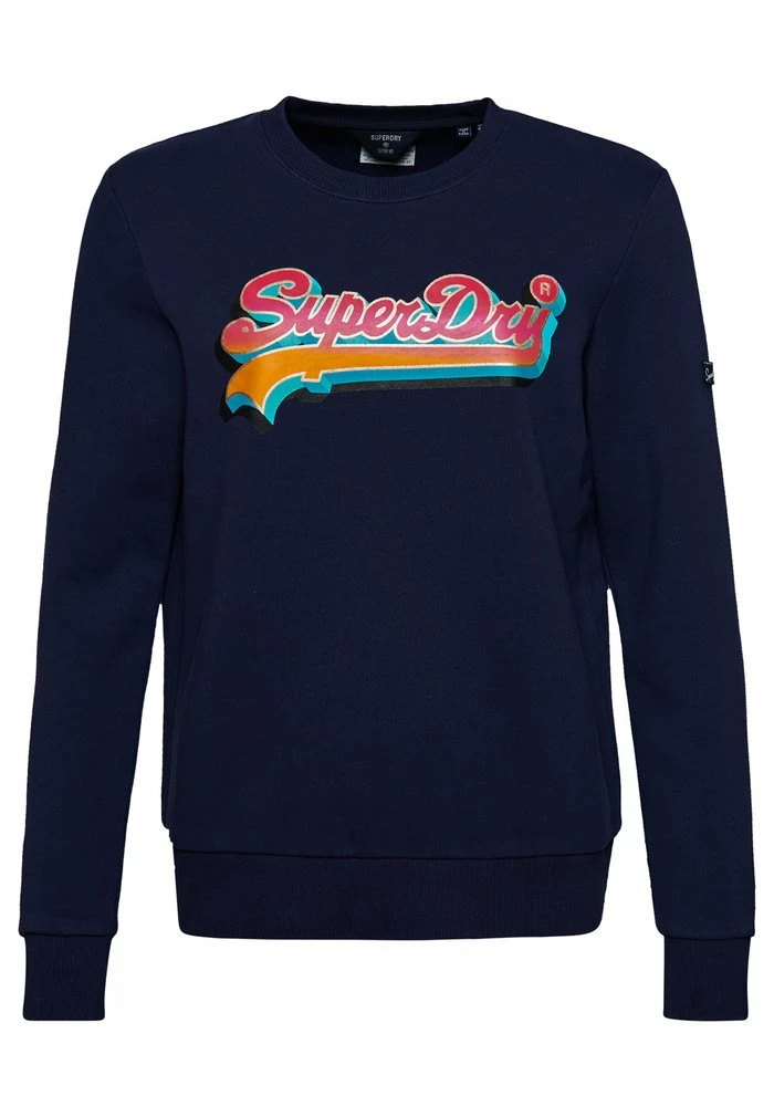 Superdry VINTAGE LOGO SEASONAL - Sweatshirt - Atlantic Navy 3 Superdry VINTAGE LOGO SEASONAL - Sweatshirt - Atlantic Navy - Image 3