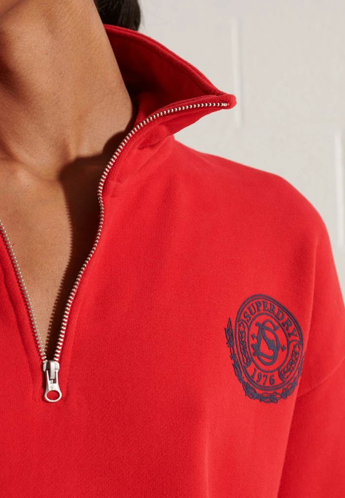 Superdry Sweatshirt - Risk Red 1 Superdry Sweatshirt - Risk Red