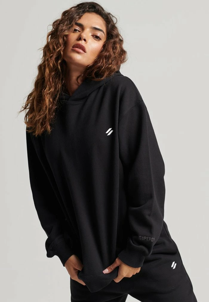 Superdry SPORT CORE OVERSIZED - Hoodie - Black 1 Superdry SPORT CORE OVERSIZED - Hoodie - Black