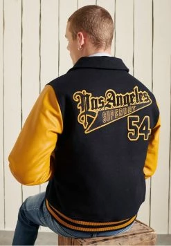 Superdry Bomber Jacket - Indigo -Superdry Shop e8b2d8ba11154b7baf0f98ba5e2796b3