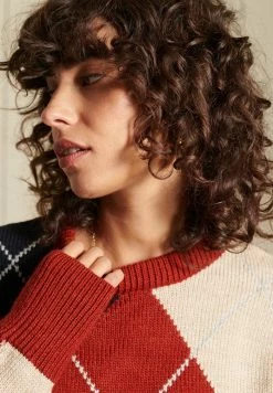 Superdry Jumper - Deep Red Argyle -Superdry Shop e8d53f3019114c7595a33b6f8c869e21