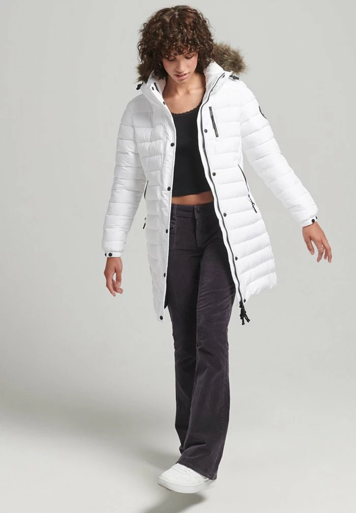 Superdry Winter Coat - White 1 Superdry Winter Coat - White