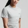 Superdry VINTAGE - Basic T-shirt - Pumice Stone Marl