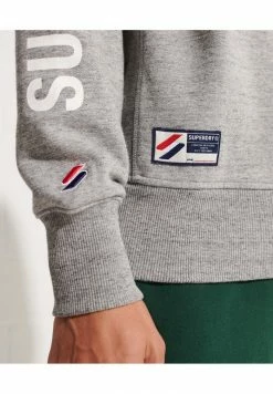 Superdry CITY COLLEGE HALF - Sweatshirt - Grey Slub Grindle -Superdry Shop e92ec7ae5dcf44af8c2df85ce2f3eeb5