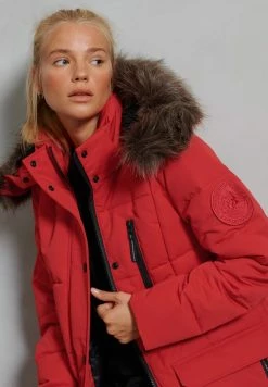 Superdry EVEREST - Winter Coat - High Risk Red