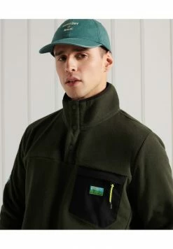 Superdry B TRAIL - Fleece Jumper - Surplus Goods Olive -Superdry Shop ea264d1ad5884a38a7d9a3e2642b3250