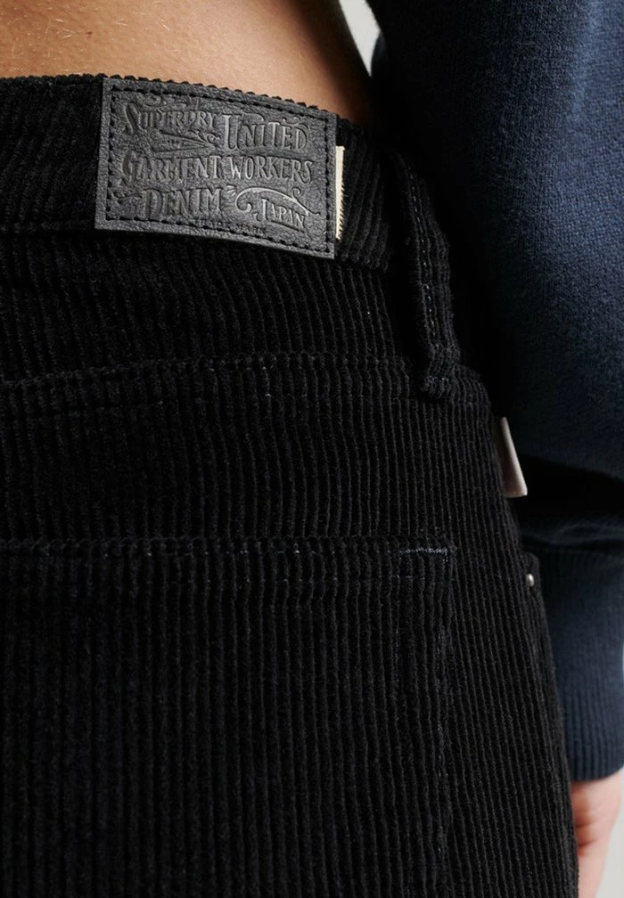 Superdry VINTAGE BAGGY CORD - Trousers - Washed Black 5 Superdry VINTAGE BAGGY CORD - Trousers - Washed Black - Image 5