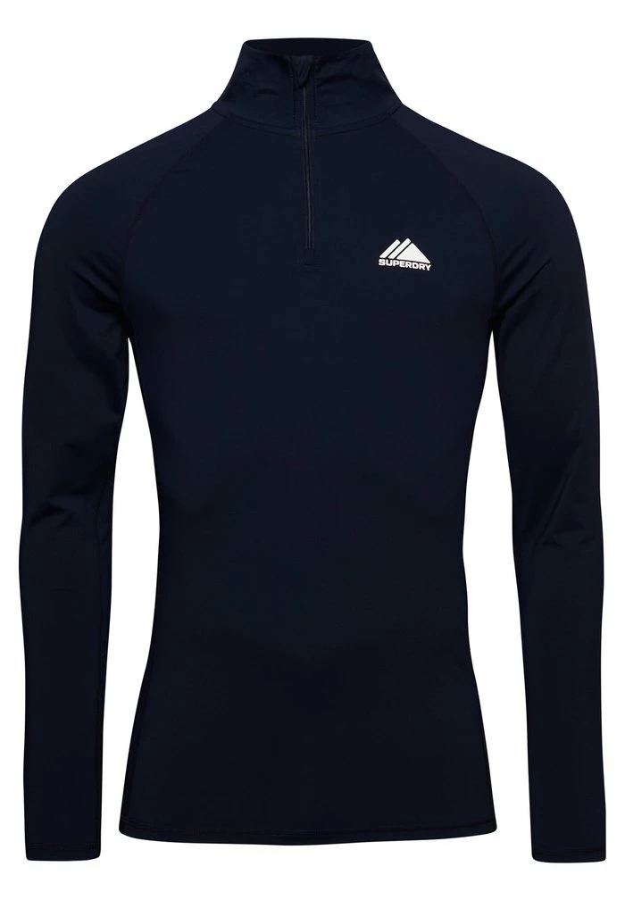 Superdry SPORT HALF ZIP - Long Sleeved Top - Rich Navy 4 Superdry SPORT HALF ZIP - Long Sleeved Top - Rich Navy - Image 4