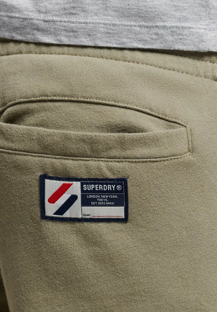 Superdry ESSENTIAL TAPERED - Tracksuit Bottoms - Light Khaki 4 Superdry ESSENTIAL TAPERED - Tracksuit Bottoms - Light Khaki - Image 4