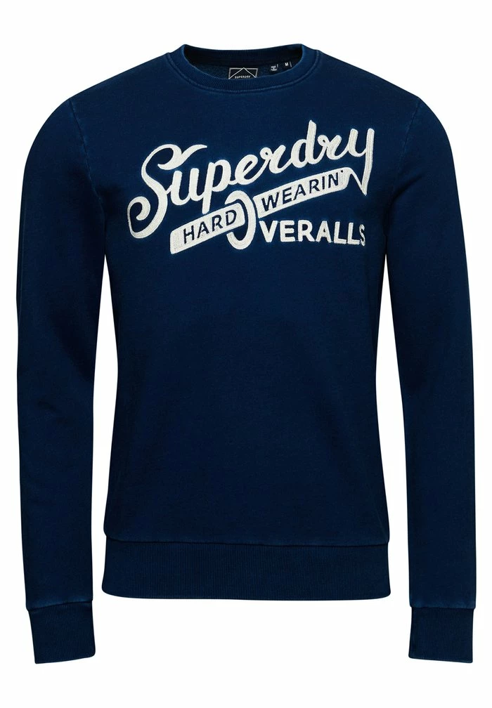 Superdry WALL SIGN - Sweatshirt - Malta Blue Indigo Wash 3 Superdry WALL SIGN - Sweatshirt - Malta Blue Indigo Wash - Image 3